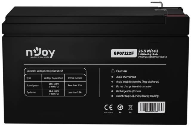 NJOY GP07122F baterija za UPS 12V 7Ah (BTVACGUOBTG2FCW01B)