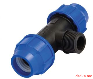 Sab Spojnica PVC za okiten (PHD) cijevi T-komad M 90x3”x90
