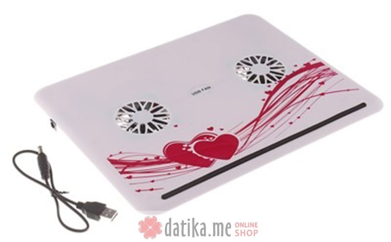 SAMSA Postolje i hladnjak za laptop do 14 inča crveno-belo