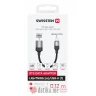 Swissten OTG Adapter Textile Lightning (male) / USB-A (female) 0,12 M Black
