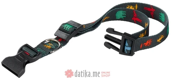 Ferplast CLUB C 15/44 COLLAR CIRKUS-ZELENA-ogrlica