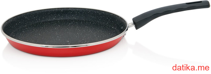 Metalac tiganj za palacinke GRANIT INDUCTION CRVENI 25cm