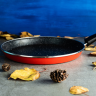 Metalac tiganj za palacinke GRANIT INDUCTION CRVENI 25cm
