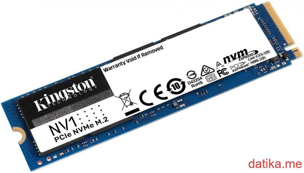 Kingston NV1 NVMe PCIe M.2 2280 SSD 500GB, SNVS/500G