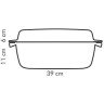 Tescoma PREMIUM PEKAC SA STAKLENIM POKLOPCEM 39x22cm в Черногории