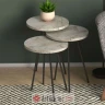 PAKKETO SET TRI STOLA Cormac white marble