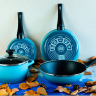 Metalac tiganj za palacinke GRANIT INDUCTION PLAVI 25cm