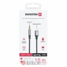 Swissten Audio adapter textile Lightning (male) / 3.5mm Jack (male) 1.5m Black