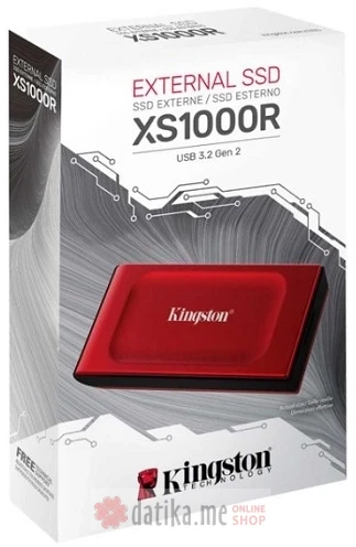 Kingston SXS1000R/2000G RED SSD External Portable USB 3.2 Gen 2 Type C в Черногории
