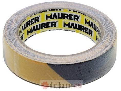 MAURER Traka za gazišta protivklizna žuto/crna 25mm 5m
