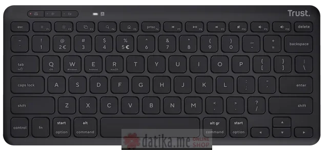 TRUST Lyra Compact Wireless Keyboard Black