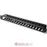 Digitus 1U cable management cage detachable rear plate, 44x483x68 mm, black в Черногории