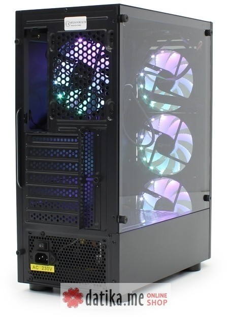 COMTRADE BLACK PC AMD Ryzen 5 5500/PRIME A520M-K/16GB DDR4/1TB SSD/XFX RX6600 8GB/700W в Черногории