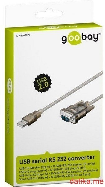 Goobay Kabl USB – RS232 1.5m в Черногории