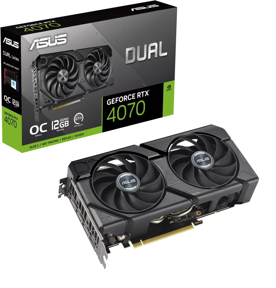 Asus Dual GeForce RTX 4070 EVO OC Edition 12GB GDDR6X, DUAL-RTX4070-O12G-EVO в Черногории