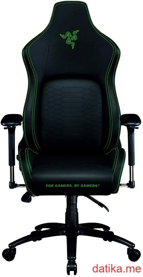 Razer Iskur Gaming Chair with Built-in Lumbar Support (Black-Green)