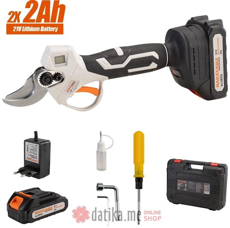 Nakayama EC1250 Makaze za grane akumulatorski Fi28mm 22V 2Ah 