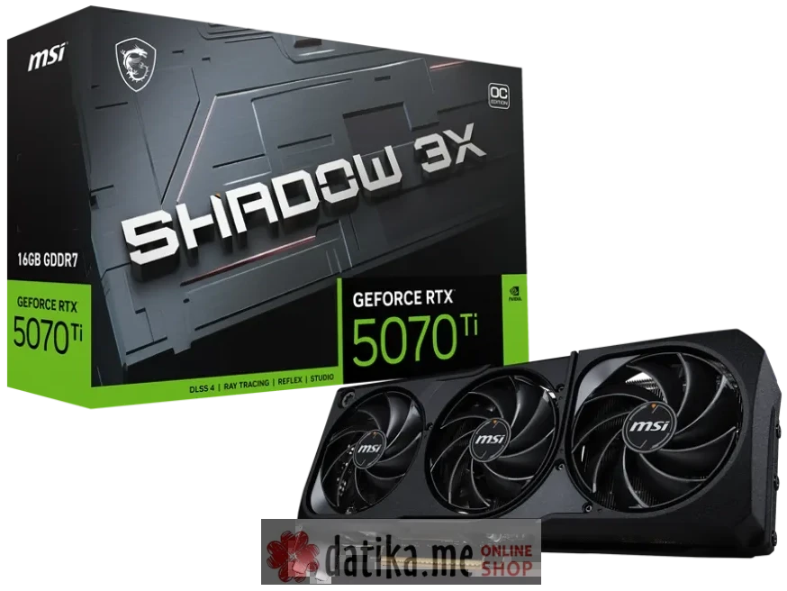 MSI GeForce RTX 5070 Ti 16G SHADOW 3X OC в Черногории