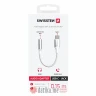 Swissten Audio kabl Textile USB-C (male) / 3.5mm AUX 0,15 M White