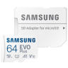 Samsung MB-MC64KA EVO PLUS MicroSD Card 64GB class 10 + Adapter 