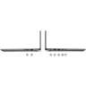 1. Card reader
2. USB 2.0	
3. Power connector	
4. USB 3.2 Gen 1
5. HDMI®
6. USB-C® 3.2 Gen 1 (data transfer only)
7. Headphone / microphone combo jack (3.5mm)
