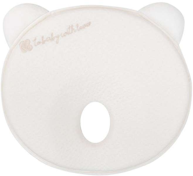 KIKKA BOO ergonomski jastuk od memorijske pjene – BEAR WHITE VELVET