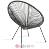 PAKKETO STOLICA Acapulco metal garden in black color в Черногории