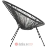 PAKKETO STOLICA Acapulco metal garden in black color в Черногории