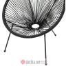 PAKKETO STOLICA Acapulco metal garden in black color в Черногории