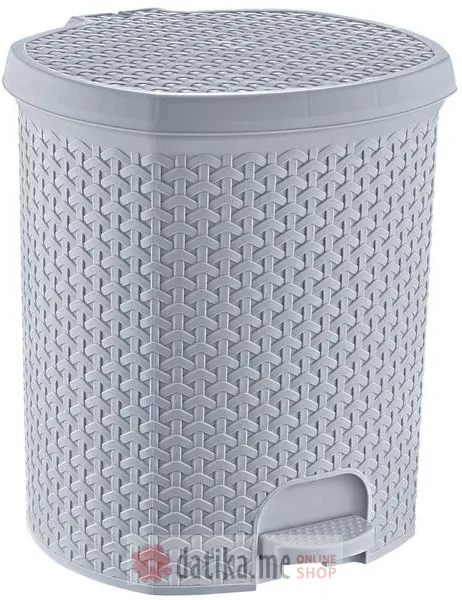 KEEEPER KANTA ZA SMECE SA PEDALOM SIVA 5,5L