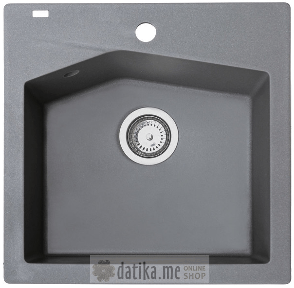 Metalac granitna usadna sudopera xLinea 50 grafit 500x500 ø90