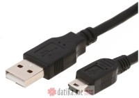 E-GREEN Kabl 2.0 USB A - USB Mini-B M/M 1.8m crni