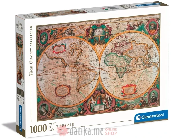 Clementoni Puzzle 1000 mapa antica в Черногории