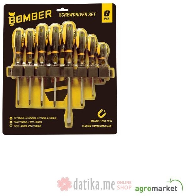 Bomber Set odvijača 8 kom