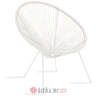 PAKKETO STOLICA Acapulco Peru pakoworld garden armchair metal-pe in white color