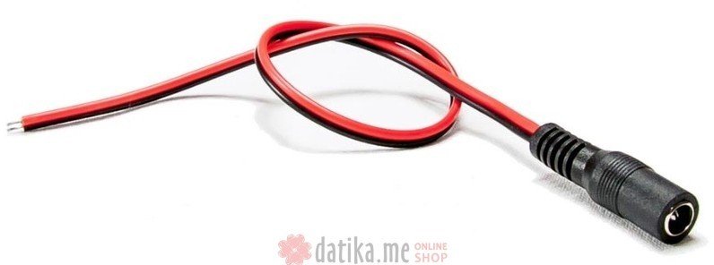 Cerberus Konektor DC(F) 12V sa kablicem 30cm (5kom) 