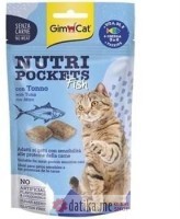 GIMCAT NUTRI POCKETS FISH WITH TUNA 60GR.-poslastice za mace
