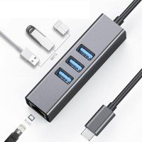 Fast Asia Adapter-konvertor TIP C na 3xUSB 3.0+RJ45 meta 