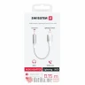 Swissten Audio kabl Textile Lightning (male) / 3.5mm AUX 0,15 M White