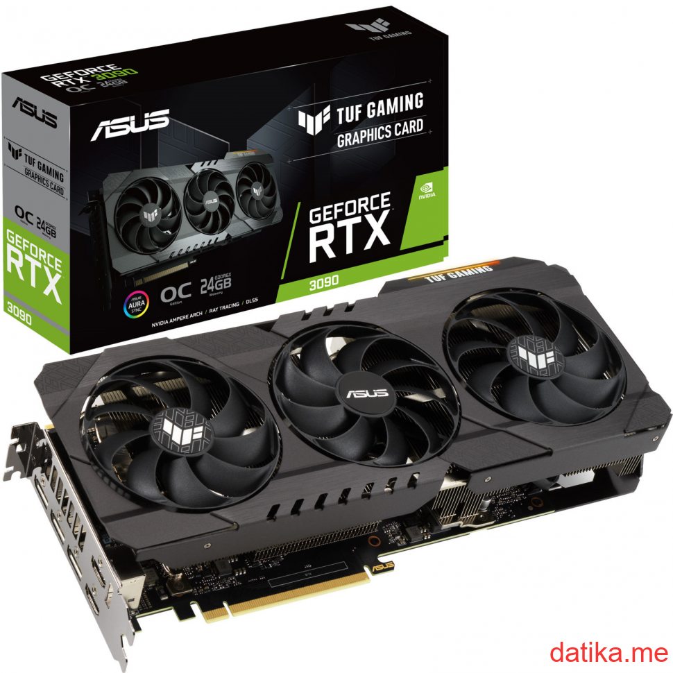 Asus NVIDIA GeForce RTX 3090 24GB GDDR6X, TUF Gaming GeForce RTX 3090 OC Edition