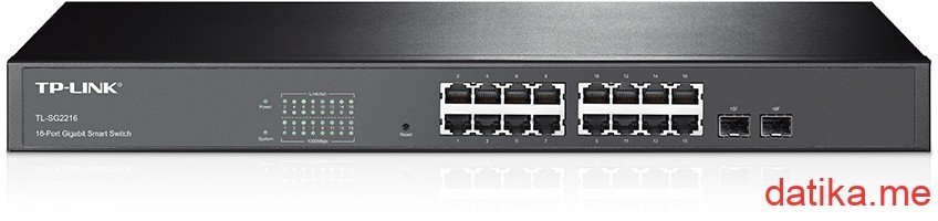 TP-Link TL-SG2216 16-Port Gigabit Smart Switch with 2 Combo SFP Slots