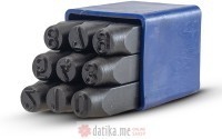 BORMANN BHT7823 Set brojeva za ukucavanje u metalu 8/1 