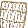 PAKKETO STOLICA Armchair Naoki pakoworld metal black-pe natural-cushion grey в Черногории
