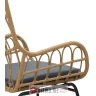 PAKKETO STOLICA Armchair Naoki pakoworld metal black-pe natural-cushion grey в Черногории