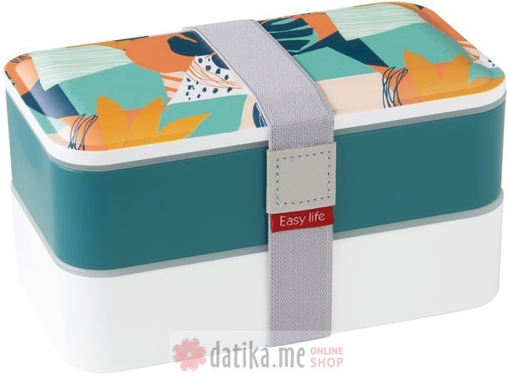 EASY LIFE LUNCHBOX 1200ml KUTIJA ZA HRANU SA ESCAJGOM ABSTRACT