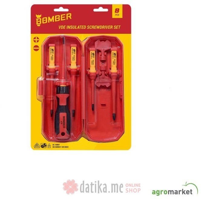 Bomber Set VDE odvijača 8 kom