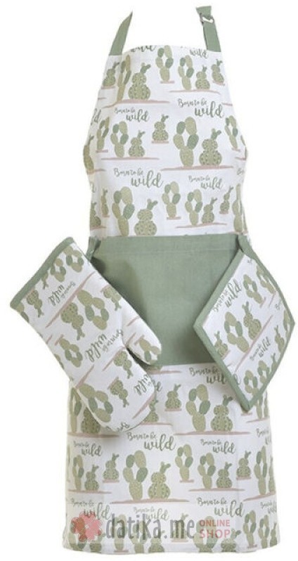 INART SET KECELJA/RUKAVICA/PODMETAC ZA SERPU WHITE/GREEN в Черногории