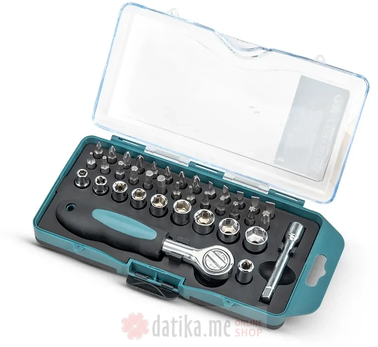Kljucevi nasadni 1/4" 5-13mm u PVC kutiji 38kom Bormann BHT1240