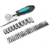 Kljucevi nasadni 1/4" 5-13mm u PVC kutiji 38kom Bormann BHT1240