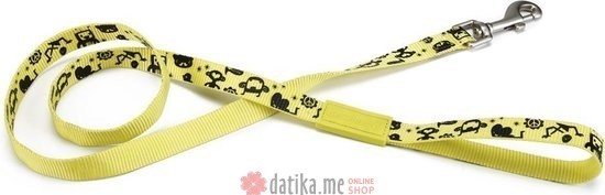 Beeztees POVODAC ZA PSE MONSTER YELLOW 120X20CM